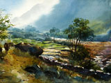 Landscape painting of Nepal
