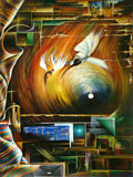 Abstract painting of Nepal