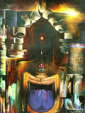 Abstract painting of Nepal