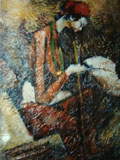  Abstract painting of Nepal