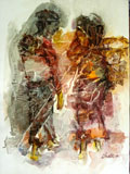  Abstract painting of Nepal