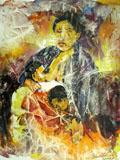  Abstract painting of Nepal